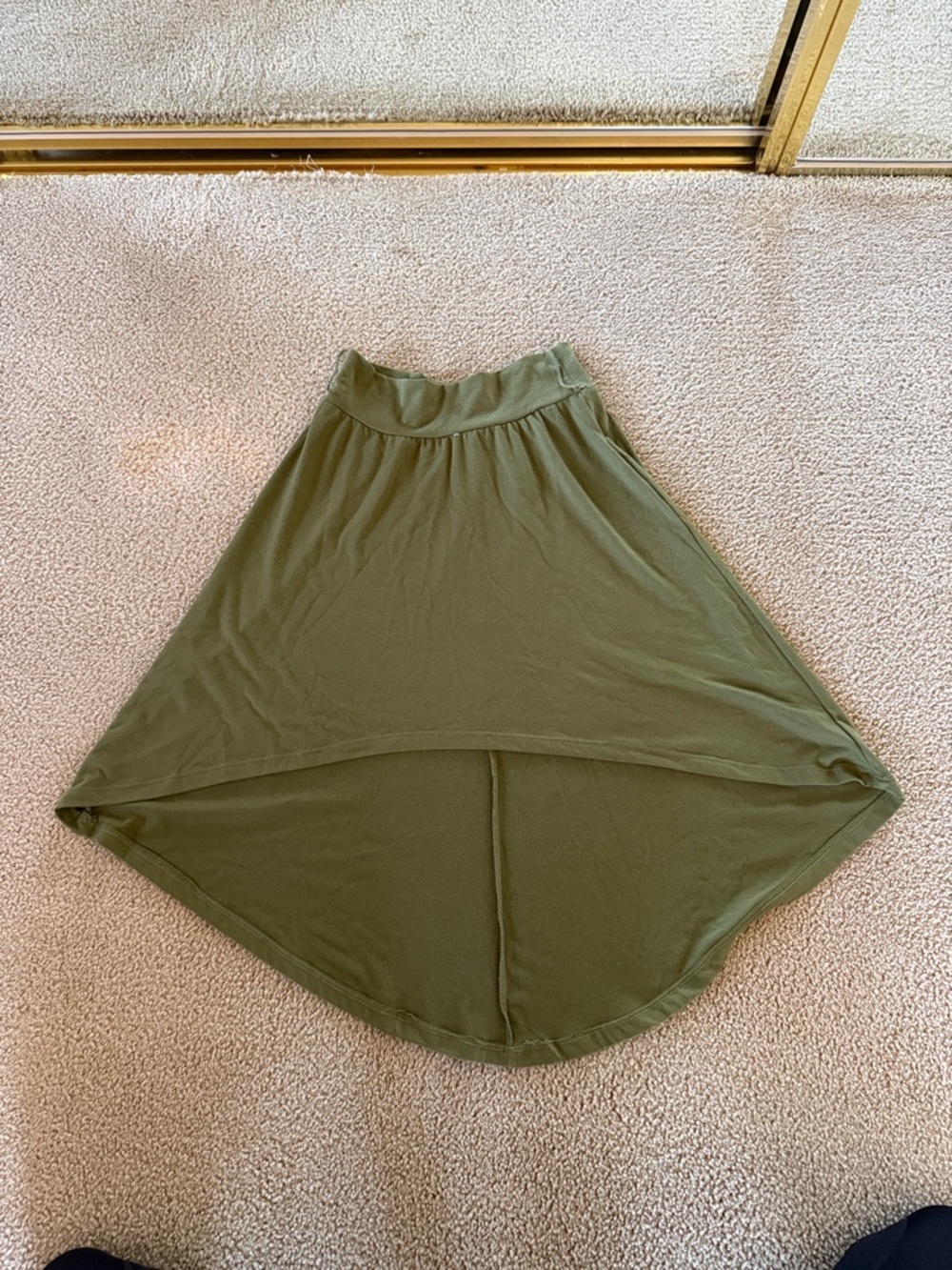 Charlotte Russe Olive High-Low Skirt